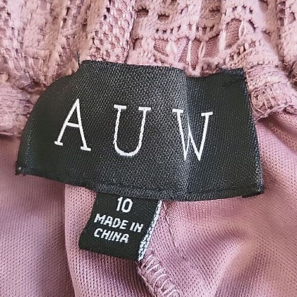 EC AUX OFF THE SHOULDER LACE TUNIC DRESS SZ. 10 - Picture 3 of 4